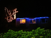 George & Liz Wither's lights in Church Bay.